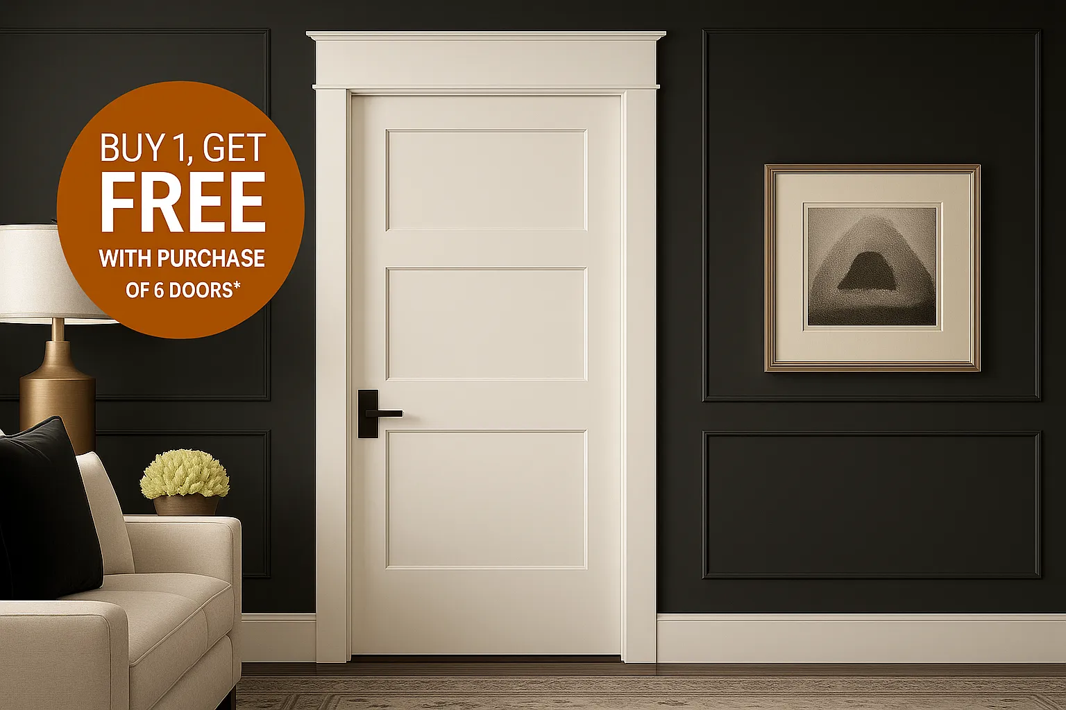 Buy 1 Get 1 Free Interior Door Promotion