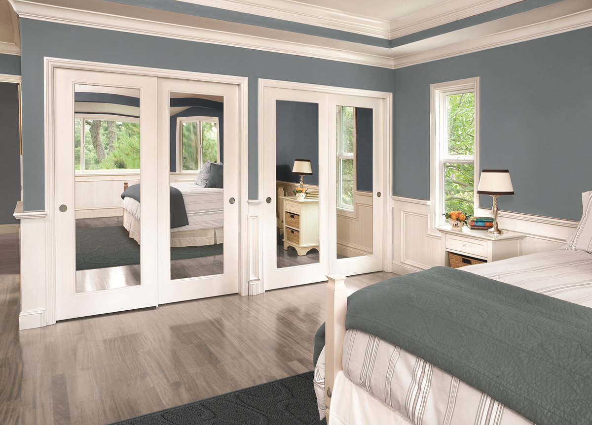 Bedroom Mirrored Doors in bedroom