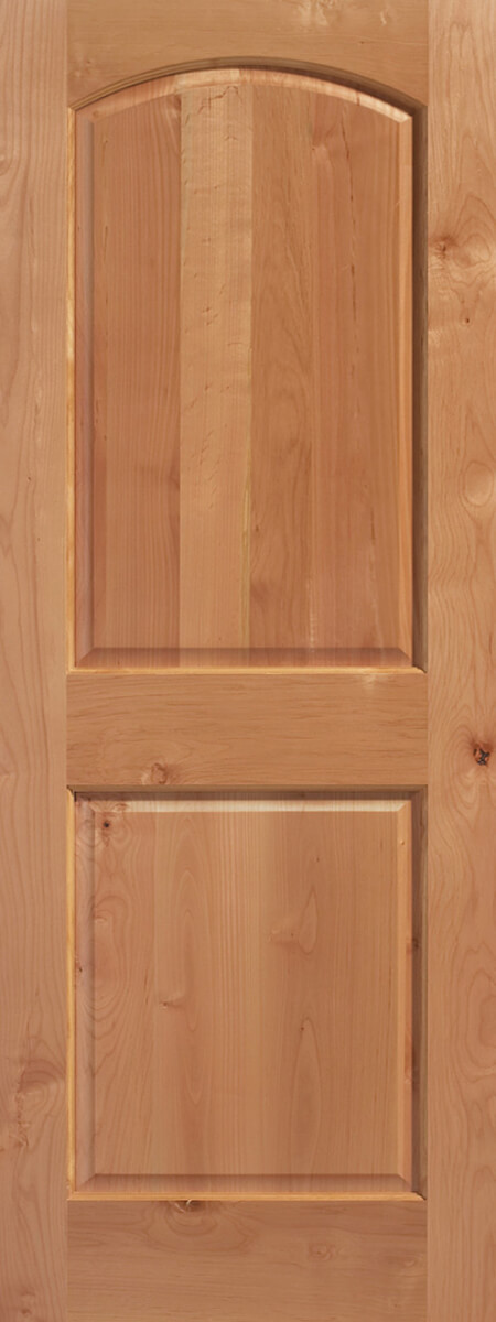 Knotty Alder Arch Door